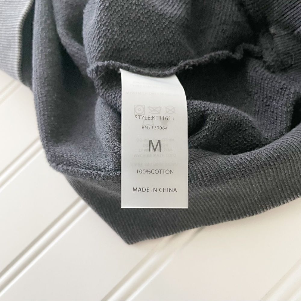 Mono B Mineral Wash Raglan Pullover - Size Medium - Picture 4 of 5